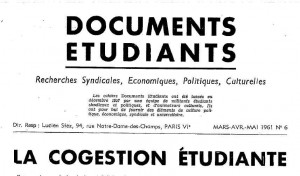 Documents étudiants N° 6 1961