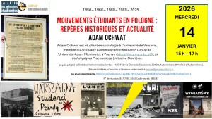 Mouvements étudiants en Pologne :  repères historiques et actualité @ Cité des mémoires étudiantes