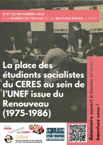La place des étudiants socialistes du CERES au sein de l'UNEF issue du Renouveau (1975-1986)